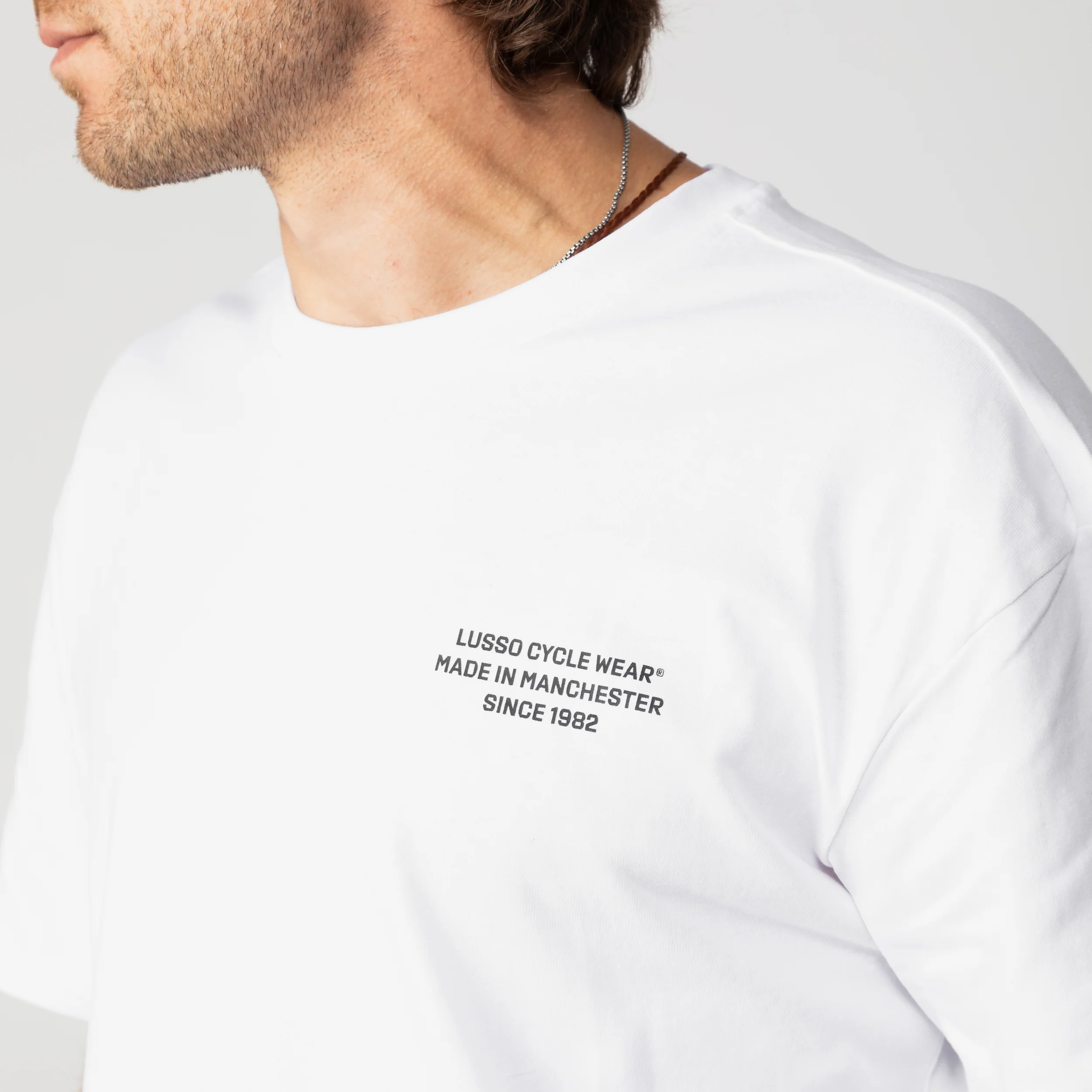 Lusso Cycle Wear T Shirt - White - Image 3