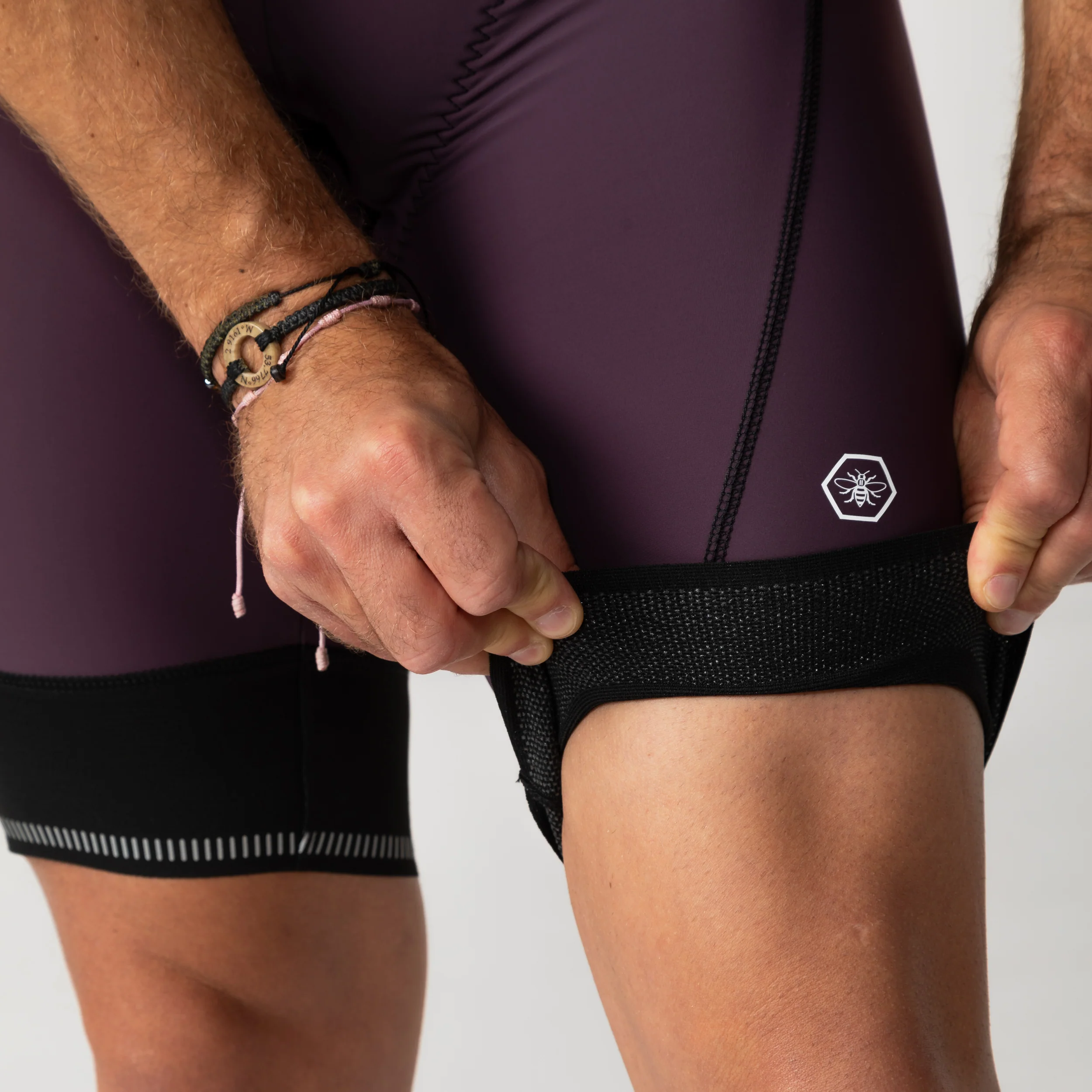 Perform Carbon Bib Shorts - Plum - Image 7